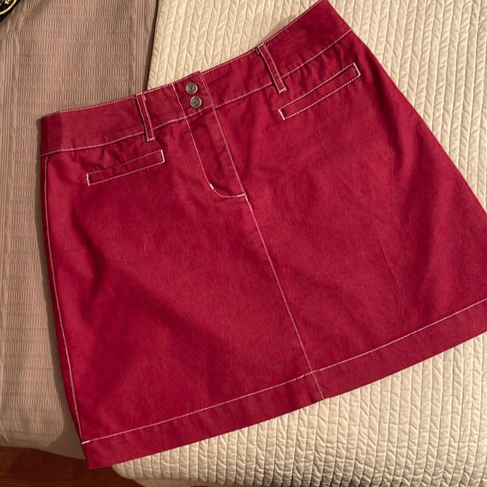 Super cute red SITWELL mini skirt, size 10